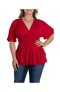 ფოტო #1 პროდუქტის Plus Size Promenade Jersey Top