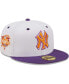 ფოტო #2 პროდუქტის Men's White, Purple New York Yankees 2000 World Series Grape Lolli 59Fifty Fitted Hat