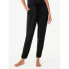 Фото #1 товара Joyspun Brushed Hacci Knit Sleep Joggers Pant Women Small Black Polyester Pullon