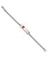 ფოტო #3 პროდუქტის Stainless Steel Red Enamel Medical ID 8.5" Chain Bracelet