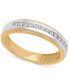 Фото #1 товара Кольцо Macy's Diamond Wedding Band 14k Gold 1/8ct