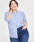 Фото #2 товара Women's Collared Button-Down Shirt, XXS-4X, Created for Macy’s