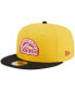 Фото #4 товара Men's Yellow, Black Colorado Rockies Grilled 59FIFTY Fitted Hat