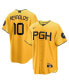 Фото #1 товара Men's Bryan Reynolds Gold Pittsburgh Pirates 2023 City Connect Replica Player Jersey