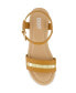 Фото #4 товара Little and Big Girls Amber Metal Strap Wedge Sandals