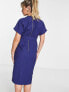 Фото #3 товара Closet London Maternity kimono wrap dress in navy