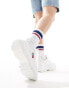 Фото #3 товара Tommy Jeans chunky flag runner trainers in white