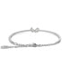 ფოტო #5 პროდუქტის Silver-Tone Mesmera Crystal Bangle Bracelet