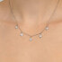 Fashion silver necklace with zircons NCL20W