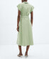 ფოტო #2 პროდუქტის Women's Belt Wrap Dress