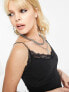 Фото #1 товара Only seamless lace cami in black