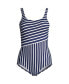 Deep Sea/White Media Stripe