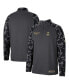 ფოტო #4 პროდუქტის Men's Charcoal Navy Midshipmen OHT Military-Inspired Appreciation Long Range Raglan Quarter-Zip Jacket