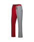 ფოტო #4 პროდუქტის Women's Crimson, Gray Alabama Crimson Tide Colorblock Cozy Tri-Blend Lounge Pants