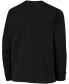 Big Boys Black Iowa Hawkeyes Lockup Long Sleeve T-shirt