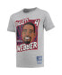 Big Boys Chris Webber Heathered Gray Washington Bullets Hardwood Classics King of the Court Player T-shirt
