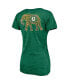 Фото #4 товара Women's Green Oakland Athletics Paisley Hometown Collection Tri-Blend V-Neck T-shirt