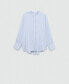 Фото #2 товара Women's Striped Flowy Shirt