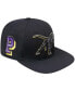 ფოტო #1 პროდუქტის Men's Black Prairie View A&M Panthers Arch Over Logo Evergreen Snapback Hat