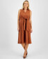 ფოტო #1 პროდუქტის Women's Faux-Suede Dress