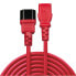 Фото #4 товара Lindy 0.5m C14 to C13 Extension Cable - red - 0.5 m - C14 coupler - C13 coupler