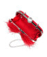 Фото #8 товара Women's Feather Embellished Minaudiere Clutch
