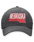 Men's Charcoal Nebraska Huskers Slice Adjustable Hat