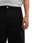 Фото #2 товара Weekday Leroy long loose fit cargo shorts in black