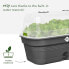 ELHO Green Basics Allin1 L Grow Tray Schwarz L 39 x B 23 x H 15 cm Anbau und Ernte 100 % recycelt