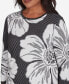 ფოტო #5 პროდუქტის Women's Worth Avenue Floral Textured Sweater