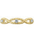 ფოტო #3 პროდუქტის IGI Certified Diamond Braided Rope Band (1/4 ct. t.w.) in 14k Gold