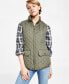 Фото #1 товара Women's Quilted Zip Front Vest