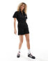 Dickies vale short sleeve playsuit in black