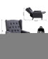 Фото #3 товара Manual Adjustable Reclining Sofa Home Theater Vintage Linen Single Couch