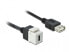 Delock 86391 - Flat - Black - White - USB C - USB A - Female - Female