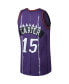 Фото #2 товара Men's Vince Carter Purple Toronto Raptors Big and Tall Hardwood Classics Jersey