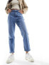 New Look straight leg jean in mid blue wash