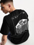 Vans t-shirt with skateboard back print in black