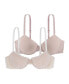 Фото #1 товара Women's Chloe Lace and Micro 2 Pc. Light Padded Bra Set, D17180LA051-2X0065