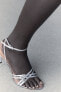 High-heel strappy sandals