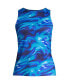 Фото #1 товара Women's Chlorine Resistant High Neck UPF 50 Modest Tankini Swimsuit Top