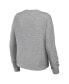 ფოტო #2 პროდუქტის Women's Heather Gray New York Giants Knit Long Sleeve Tri-Blend T-shirt and Pants Sleep Set