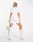 Фото #6 товара Nike Essential mini swoosh t-shirt dress in white