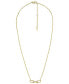 Fossil heritage D-Link Gold-Tone Stainless Steel Chain Necklace