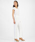 Фото #7 товара Straight-Leg Modern Crepe Dress Pants