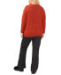 ფოტო #2 პროდუქტის Plus Size Cozy Long Sleeve Extend Shoulder Sweater