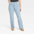 Фото #3 товара Women's High-Rise Vintage Bootcut Jeans - Universal Thread Light Blue 10