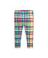 Фото #1 товара Toddler and Little Girls Madras-Print Stretch Jersey Legging Pants