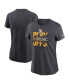 ფოტო #4 პროდუქტის Women's Gray Minnesota Vikings 2022 NFL Playoffs Iconic T-shirt