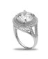 Cubic Zirconia Double Pave Row Ring (7-1/2 ct. t.w.) In Sterling Silver
